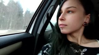 czech blowjob Laruna Mave in 017 Highway Head - little Horny Cocksucker gives Blowjob in Car while Driving, teens on teen-0