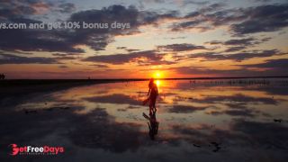 Walk on Red Sunset of Elton Salt Lake-2