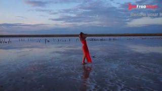Walk on Red Sunset of Elton Salt Lake-6