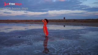 Walk on Red Sunset of Elton Salt Lake-7
