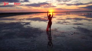 Walk on Red Sunset of Elton Salt Lake-9