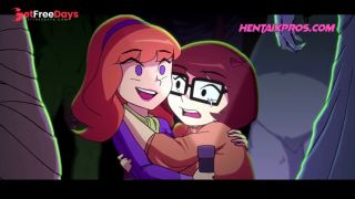 [GetFreeDays.com] Daphne and Velma use new blowjob tehnique to demask monsters - Scooby Doo Parody Adult Clip February 2023-3