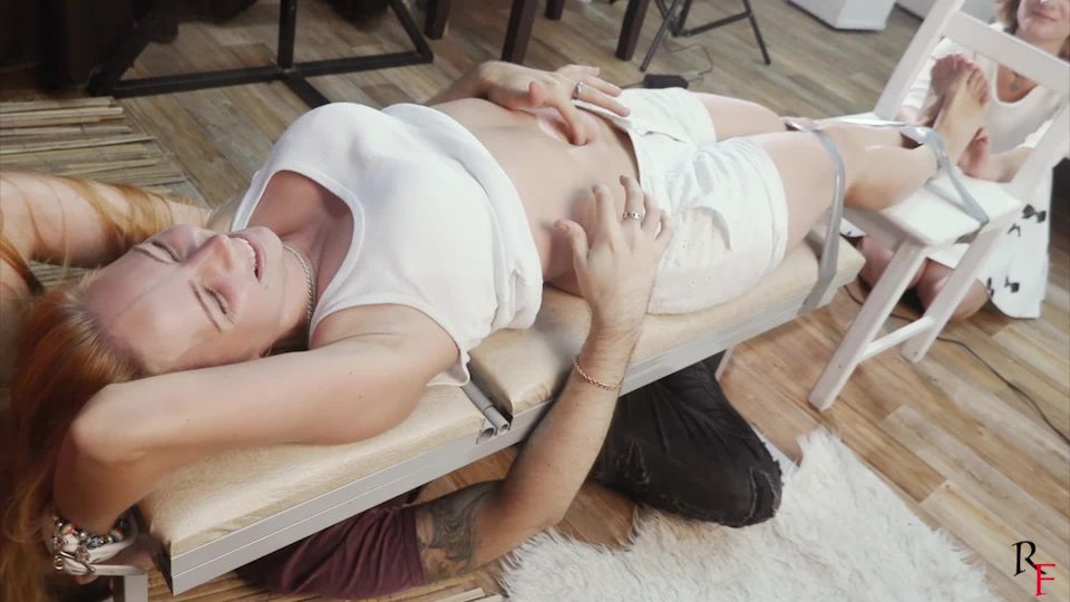 RussianFetish - Red-haired girl with beautiful laughter - tickle torture by Alina Foot!