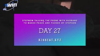 Russian Day 27 - Step Mom Talk on Phone with Husband to Make Peace, but Fucked by Ste...-1