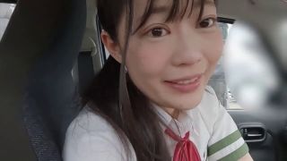 Outside お目目ぱっちり!ちっちゃくてぷにぷにで可愛い!147cm関西のミニギャルちゃん in tokyo⑧車内で露出濃厚SEX！みつかっちゃうスリルでドキドキ！気持ちいい騎乗位でガンガン腰振って大量中出し！-1