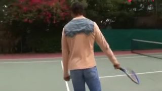 Saana Sativa in MFF trio fuck with tennis coach-2