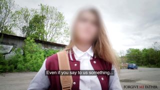 Olivia Sparkle Blonde college Girl Admits her Sins (College porn)-1