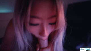 Aeries Steele - SEXY Asian Teen Raya Massages My Cock With Her Throat! 1080P - Huge cock-7