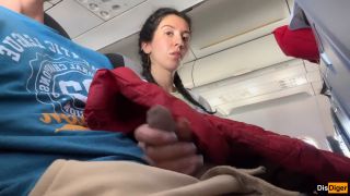 Katty West,DisDiger - I took my dick out right on the plane and the Stranger from the Next Seat helped me cum in two minut-5