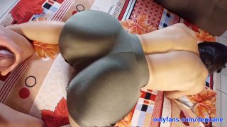Depuane - Assjob in tight gym shorts and fuck doggystyle creampie.-0
