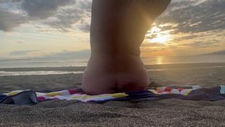 Tattooed Women Solo Beach fun-4