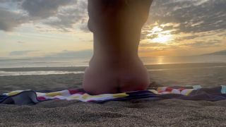 Tattooed Women Solo Beach fun-5