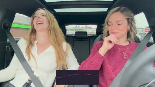 Serenity Cox And Nadia Foxx Take On Another Drive Thru With The LushS On Full Blast 1080p-1