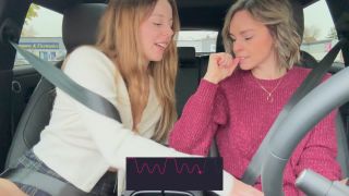 Serenity Cox And Nadia Foxx Take On Another Drive Thru With The LushS On Full Blast 1080p-6