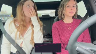 Serenity Cox And Nadia Foxx Take On Another Drive Thru With The LushS On Full Blast 1080p-8