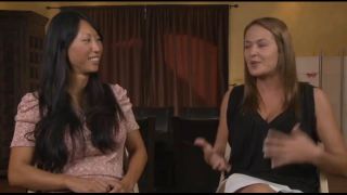 Elexis Monroe & Tia Ling: Hot Asian Blonde Lesbian Close-Up-2