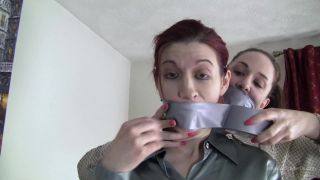 adult video clip 9 lady barbara femdom Caught And Tape Tied Together, bondage on femdom porn-2