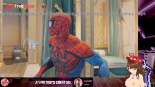 Invisible woman fuck Spiderman with his huge ass Marvel Alyta3D animation - Jazziuu-6