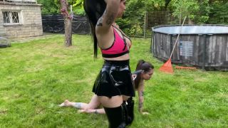 online porn clip 43 Mistress Glamorous – Walk with my puppy ChihuahuaSU, femdom chastity cuckold on lesbian girls -4