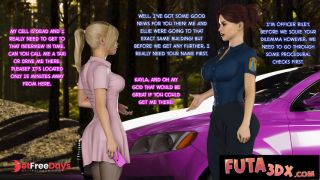 Futa3DX - Big Dicked Futa Cop Shoves Her Cock In Tight Pussy COMIC-3