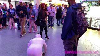 The Mean Girls - Goddess Platinum - Public Mutt Crawl (1080 HD) - joi on bdsm porn-5