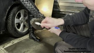 Feet porn  Under the heels: Shoeshine behind the scenes   Femdom-1