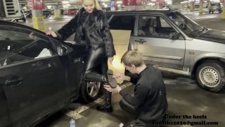 Feet porn  Under the heels: Shoeshine behind the scenes   Femdom-6