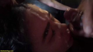Cum Hating Teen First Bukkake DP Orgy-3