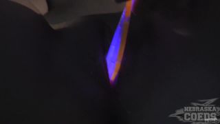 19yo Sharlote Penetrating Her Virgin Pussy With Glowsticks To Stretch  Herself-1