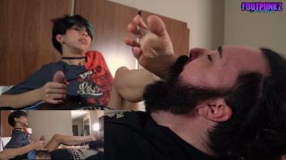 online xxx video 16 Footpunkz – Non-Binary Jett’s Foot Worship Handjob on fetish porn marina angel femdom-4