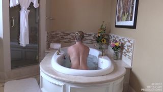 Bath Strapping - She Lowers Her Bottom In The Water Every...-3