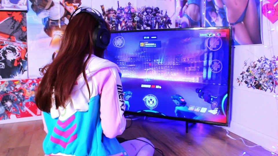 porn clip 37 KorpseKitten in Gamer Dva Plays With Fuck Machine,  on teen 