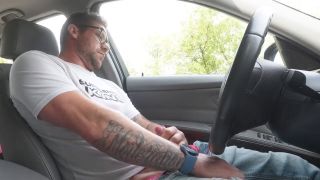 SwitchTim - Stroking my cock in my new car-7