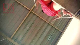 7115 Depraved Housewife Swinging without Panties on a Swing F...-8