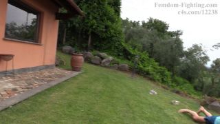 7130 German Goddess - Sweet Aura Outdoor Beatdown Work-Out-9