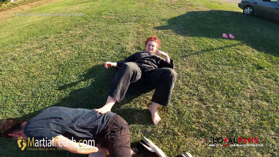 [K2S.CLUB] Martial Fetish - Alexis Luna outdoor black gi mixed wrestling domination - 4K 2160P