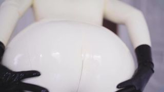 porn clip 17 Miss Ellie Mouse – Sexy Sounds of White Latex Catsuit on gangbang xxx slime fetish-4