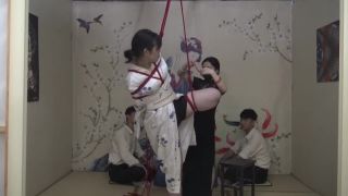 Asian Girls Bound and Gagged rope bondage shibari ballgag suspension-6