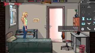 cute girl gets a job at a pizzeria and horny customers touch her ass-3