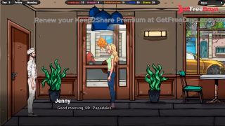 cute girl gets a job at a pizzeria and horny customers touch her ass-6