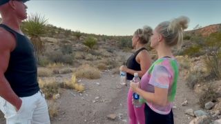 CamerynMorie CamerynMorie - Two blonde step-sisters fuck stranger while hiking in desert (id 5988677)-1