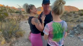 CamerynMorie CamerynMorie - Two blonde step-sisters fuck stranger while hiking in desert (id 5988677)-2