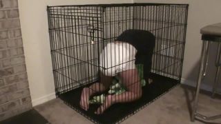 DiaperedonlineAmber Amber Locked in Cage-8