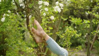 online porn video 17 online femdom femdom porn | Restrained Elegance: Alba Zevon - Hogtied Garden Party | bondage-2