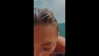 Stefanie Knight (stefbabyg) Pool Boy BJ PPV Onlyfans (Amateur porn)-8