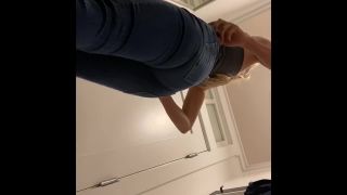 cute blonde girl with nice ass in the fitting room. hidden cam-5