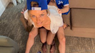 Serenity Cox Husband And Friend Watch Baseball And Fuck Wife (Hot Babes)-6