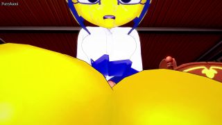FurryKami - Ankha from Animal Crossing Gives You A Footjob Furry Style-9