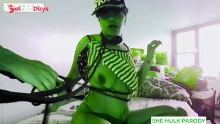 SHE HULK PARODY COSPLAY BDSM BONDAGE ROPES SUPERHERO VILLAINS REALTOONS-2