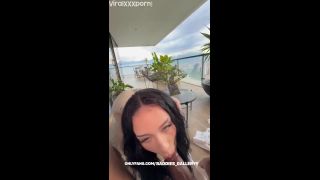 POV Auhneesh Nicole Auhneesh Nicole Teases in POV BBC Balcony Fuck Video-4